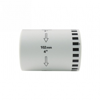 Brother DK2243 Compatible Continuous White Paper Labels 4” x 100′