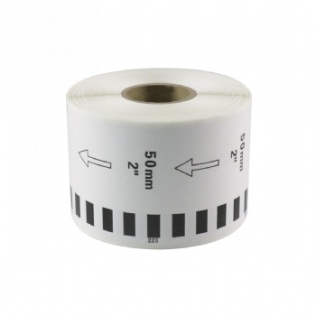 Brother DK2223 Compatible Continuous White Paper Labels 2” x 100′