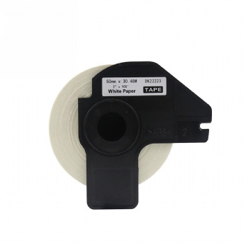 Brother DK2223 Compatible Continuous White Paper Labels 2” x 100′