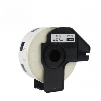 Brother DK1218 Compatible Round White Labels 1” Diameter