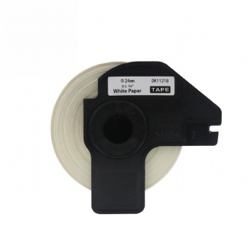 Brother DK1218 Compatible Round White Labels 1” Diameter